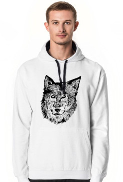 Bluza z kapturem wilk