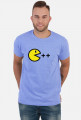 T-shirt atrakcyjny i tani pomysł na ciekawy prezent dla chłopaka, dziewczyny programisty, pod choinkę, na walentynki - Pacman C ++