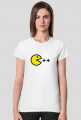Damski T-shirt Pacman C ++ dla kobiet programistek