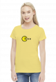 Damski T-shirt Pacman C ++ dla kobiet programistek