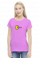 Damski T-shirt Pacman C ++ dla kobiet programistek