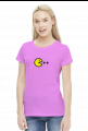 Damski T-shirt Pacman C ++ dla kobiet programistek