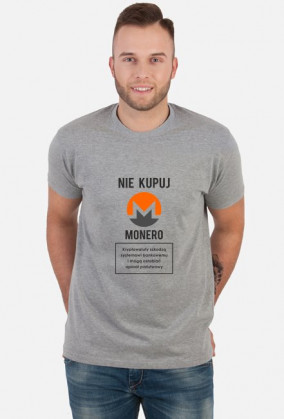 Koszulka idealna na ciekawy prezent dla fana kryptowalut i technologii blockchain - Nie kupuj Monero