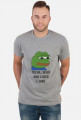 T-shirt, koszulka dobra na interesujący i użyteczny prezent na osiemnastkę dla chłopaka, dziewczyny - Pepe meme, mem - You will never have a good t-shirt
