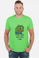 T-shirt, koszulka dobra na interesujący i użyteczny prezent na osiemnastkę dla chłopaka, dziewczyny - Pepe meme, mem - You will never have a good t-shirt