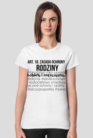 Art. 18. Koszulka Damska Biała/Kolor