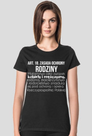 Art.18. Koszulka Damska Czarna/Niebieska