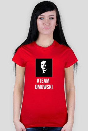 Koszulka #TeamDmowski Damska Czarna