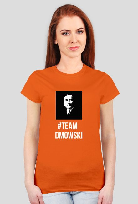 Koszulka #TeamDmowski Damska Czarna