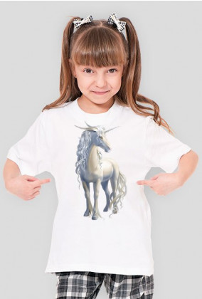 T-shirt dla dziewczynki - Piękny jednorożec