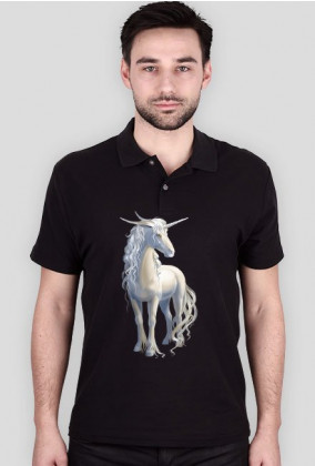 T-shirt polo - Piękny jednorożec