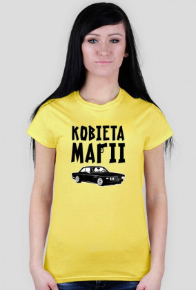 Kobieta Mafii - BMW E9 (bluzka damska) ciemna grafika