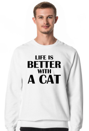 Bluza męska LIFE IS BETTER WITH A CAT