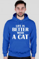 Bluza męska LIFE IS BETTER WITH A CAT