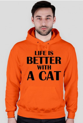Bluza męska LIFE IS BETTER WITH A CAT