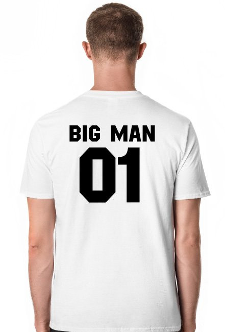 Big Man 01 - koszulka męska biała