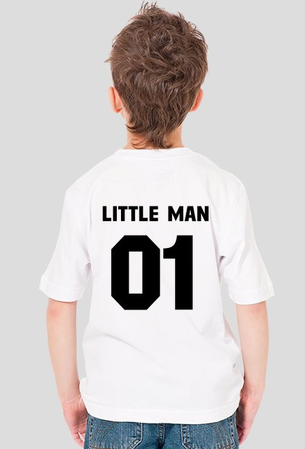 Little man - koszulka dziecięca biała