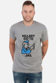 Koszulka z unikalnym nadrukiem - Hillary Go to Jail, Afery Hillary i Billa