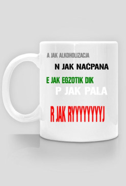 Kubek z alfabetem Patoqueen
