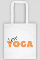 Joga torba love yoga biała