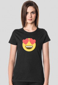 KOSZULKA EMOJI LOVE W BLACK