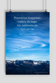 Plakat - zdjęcie z cytatem Dilgo Czientse Rinpocze