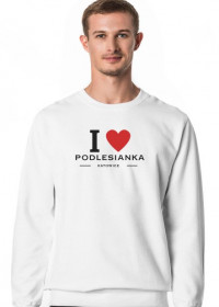 Bluza biała I Love Podlesianka