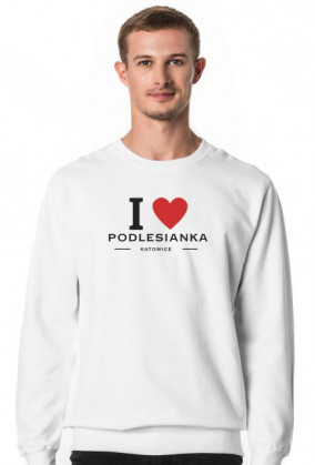 Bluza biała I Love Podlesianka