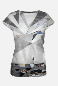 Koszulka damska kolor diamentowy