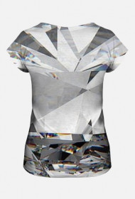 Koszulka damska kolor diamentowy