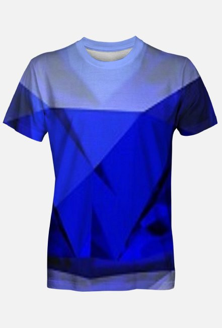 Koszulka męska kolor szafirowy