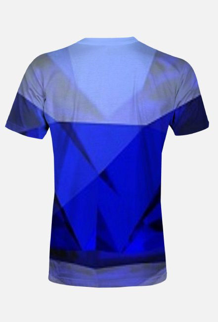 Koszulka męska kolor szafirowy