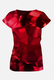 Koszulka damska kolor rubinowy