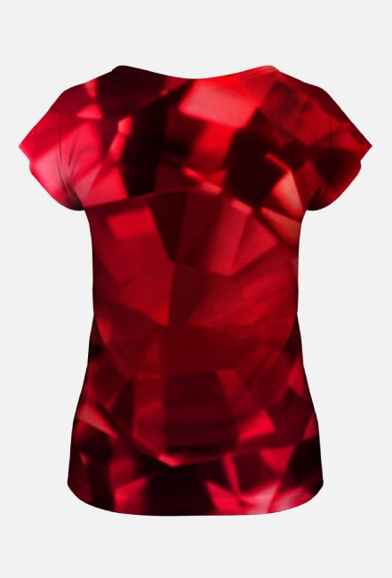 Koszulka damska kolor rubinowy
