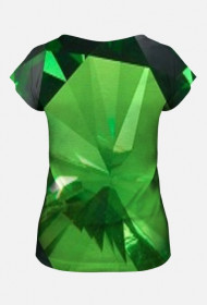 Koszulka damska kolor szmaragdowy
