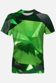 Koszulka męska kolor szmaragdowy