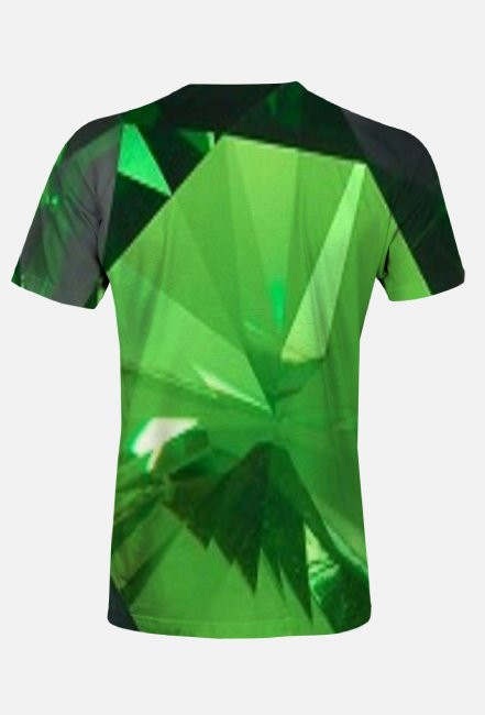 Koszulka męska kolor szmaragdowy