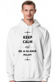 Bluza męska z kapturem 2, Keep Calm and be a glider pilot