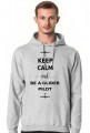 Bluza męska z kapturem 2, Keep Calm and be a glider pilot