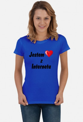 Koszulka damska "Jestem z Internetu" #TeamRR