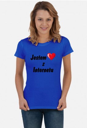 Koszulka damska "Jestem z Internetu" #TeamRR