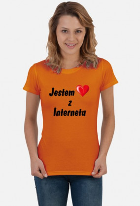 Koszulka damska "Jestem z Internetu" #TeamRR