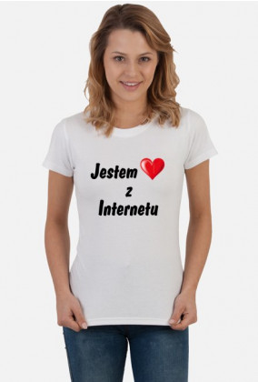 Koszulka damska "Jestem z Internetu" #TeamRR