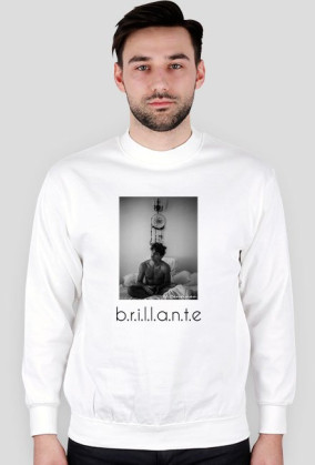 b.r.i.l.l.a.n.t.e x N.Centineo Longsleeve Biały UNISEX