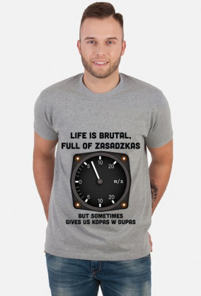 Koszulka męska, Life is brutal+