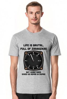 Koszulka męska, Life is brutal+