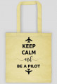 Torba, dwa wzory, Keep calm sand be a pilot + Stay High Fly Wild
