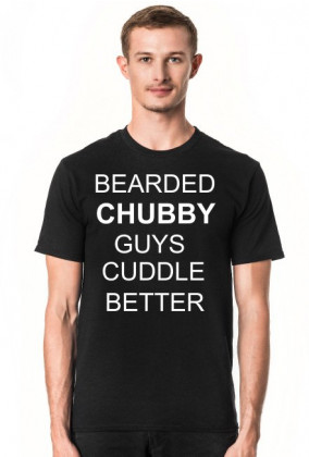 Bearded chubby guys cuddle better