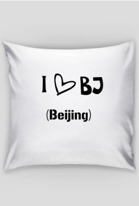 I Love BJ (Beijing) pillow