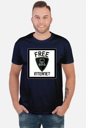 Free Internet (koszulka męska)